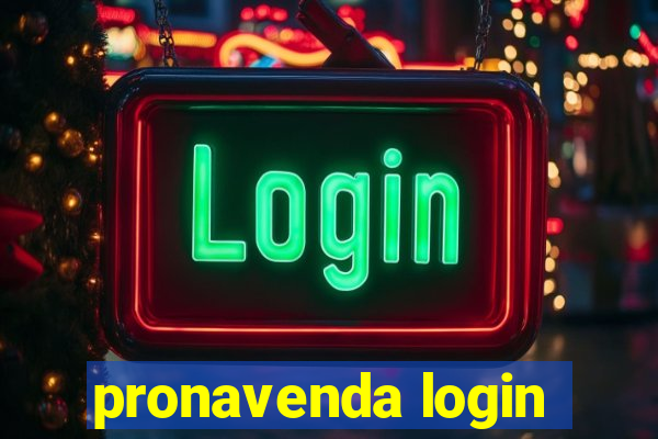 pronavenda login